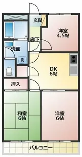 ユトリロ石巻【203号室】の間取り