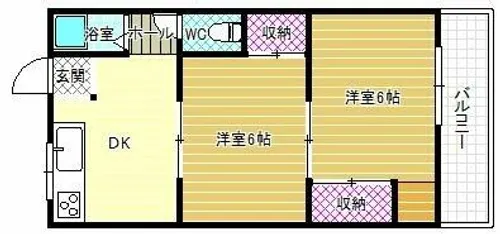 松田マンション【2階】の間取り