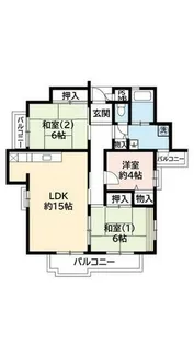 UR平城右京【0280402号室】の間取り