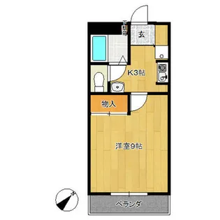 グレイスK・O・M I【1階】の間取り