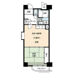 URアーバニア大須【0001105号室】の間取り