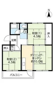 UR桜丘【0170501号室】の間取り