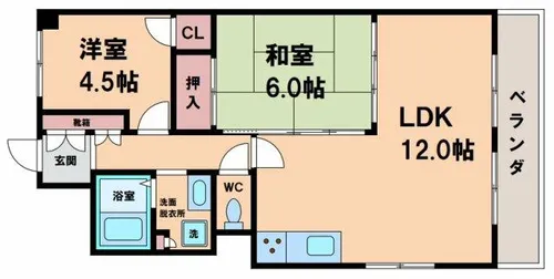パールヒルズニシオ【2階】の間取り