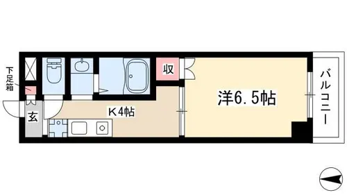 セントラル瑞穂【605号室】の間取り