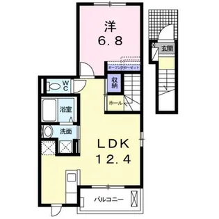 ソレイユ松ヶ崎【2階】の間取り
