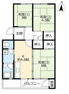 UR醍醐石田【0270403号室】の間取り