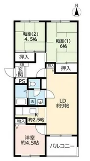 UR芦屋浜【0031423号室】の間取り