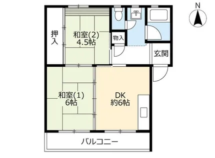 UR石山【0140401号室】の間取り