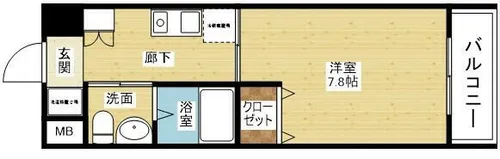 エテルノヨシダ【7階】の間取り