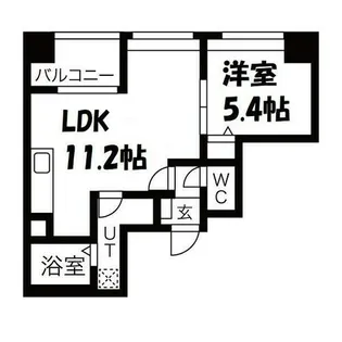 リュミアン堀田テラス【8階】の間取り