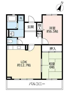 URコンフォールかぶと台【0110402号室】の間取り