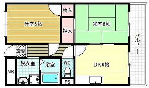 パレドフランセ【3階】の間取り