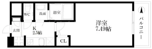 グランパシフィック玉出【5階】の間取り
