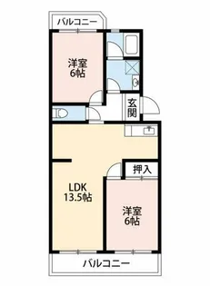 サマーブリーズII【102号室】の間取り