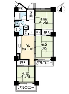 UR高座台【1020202号室】の間取り