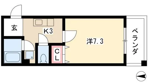WEST COAST【2階】の間取り