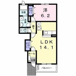 サンレミ【1階】の間取り