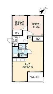 UR芦屋浜【0011924号室】の間取り