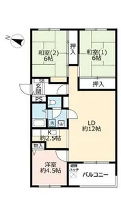 UR芦屋浜【0011923号室】の間取り