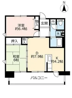 UR浜甲子園さくら街【0140704号室】の間取り