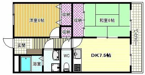 マンションウメノ【3階】の間取り