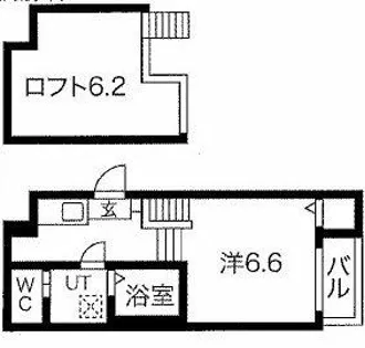 カレラ【205号室】の間取り