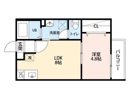ルミエール新堀町【202号室】の間取り