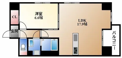 Gramercy Shirakawa Koen【11階】の間取り