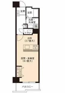 URアーバニア大須【0000513号室】の間取り