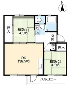 UR男山【A330508号室】の間取り