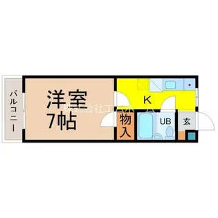 スカイコールほうねん【304号室】の間取り