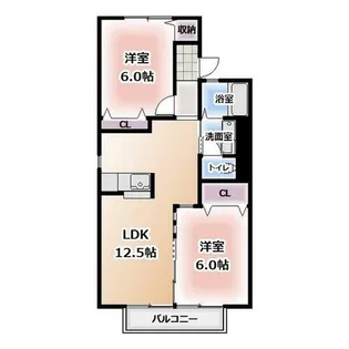 サニーヒルズ坂巻【1階】の間取り