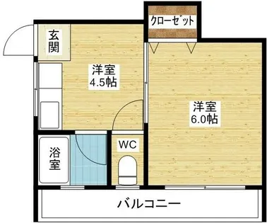 三賀マンション【6階】の間取り