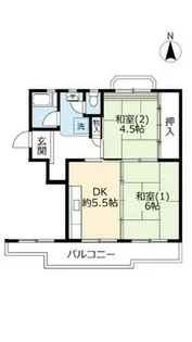 UR泉南尾崎【0030204号室】の間取り