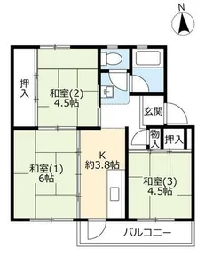 UR春木【0140404号室】の間取り