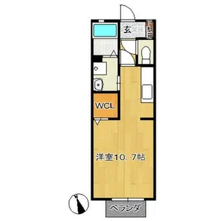 ハレクノ梶田【1階】の間取り