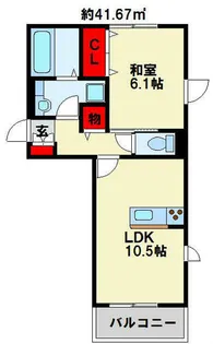 D-room K&Y 穴生【2階】の間取り