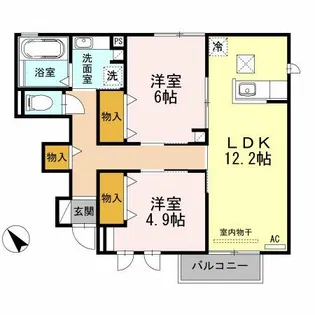 花美月【1階】の間取り