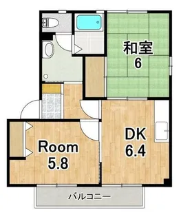 フロンターレ ビスタA棟【2階】の間取り