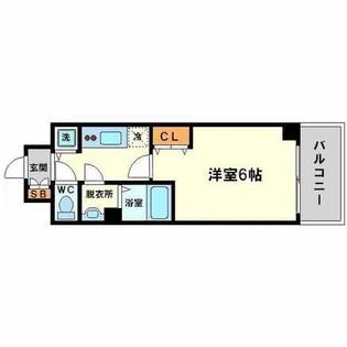 プレサンス新大阪コアシティ【7階】の間取り