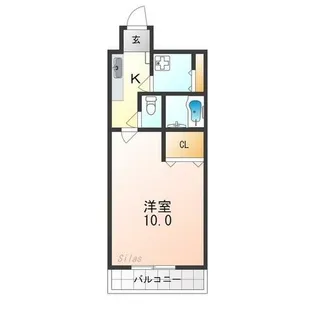 ルクラ京都三条油小路【2階】の間取り