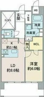 Grand Palace IKAI【2階】の間取り