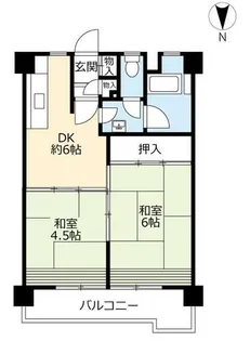 UR金田一丁目【0071405号室】の間取り