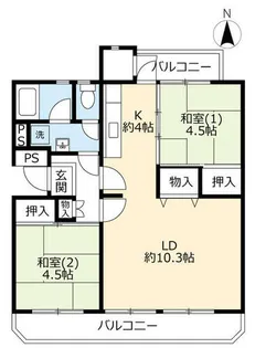 UR花園【0170402号室】の間取り