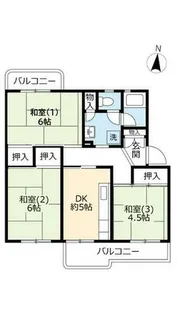 UR伏見納所【0140106号室】の間取り