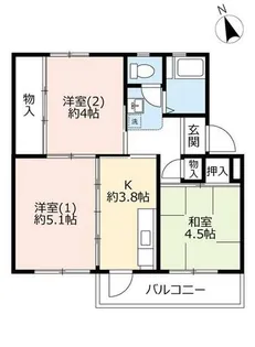 UR新多聞【1560105号室】の間取り