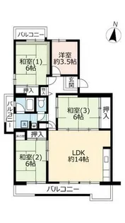 UR横尾【0010406号室】の間取り