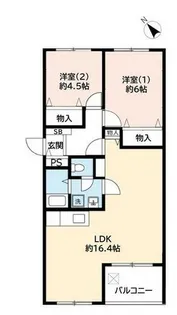 UR芦屋浜【0011011号室】の間取り