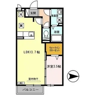 フィエスタ 1号館【1階】の間取り