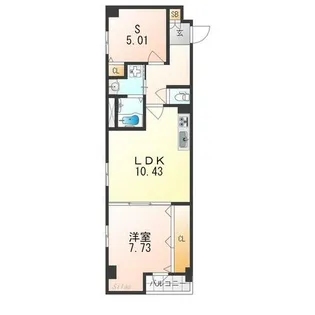 二条城東レジデンス【1階】の間取り